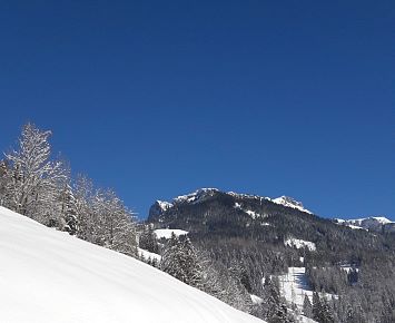 ZahmerKaiser_Kaisertal_Winterwandern_Schnee_blauer_Himmel_Winter